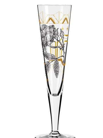 RITZENHOFF Champagnerglas "Goldnacht Hofgärtner" in Schwarz/ Gold - 205ml