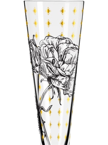 RITZENHOFF Kieliszek w kolorze złoto-czarnym do szampana - 205 ml