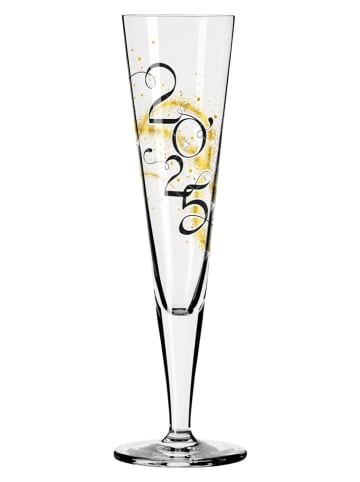 RITZENHOFF Kieliszek "Brillantnacht" w kolorze złoto-czarnym do szampana  - 200 ml