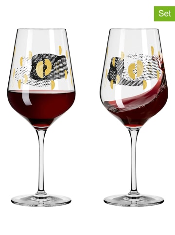 RITZENHOFF 2er-Set: Rotweingläser "Sagengold" - 570 ml