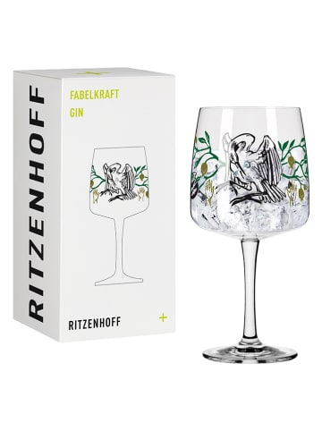 RITZENHOFF Ginglas "Fantastische kracht" zwart/groen - 700 ml