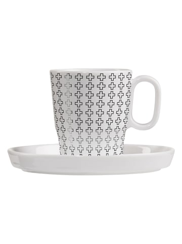 RITZENHOFF Espressokop "Genieten - C. Kordes" wit/zwart - 97 ml