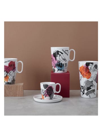 RITZENHOFF Kaffeetasse "Genussklasse - K. Rytter" in Weiß/ Schwarz - 335 ml