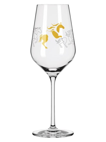 RITZENHOFF 2-delige set: wittewijnglazen "Online" goudkleurig - 300 ml