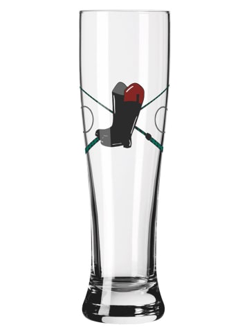 RITZENHOFF 2er-Set: Weizenbiergläser "Reitgold" in Schwarz - 500 ml