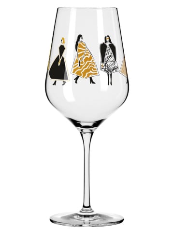 RITZENHOFF 2er-Set: Rotweingläser "Online Fashion" in Schwarz/ Hellbraun - 500 ml