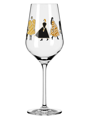 RITZENHOFF Kieliszki (2 szt.) w kolorze czarno-jasnobrązowym do wina - 300 ml