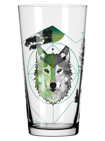 RITZENHOFF Szklanki (2 szt.) "Jäger" w kolorze jasnoszaro-czerwono-zielonym - 400 ml