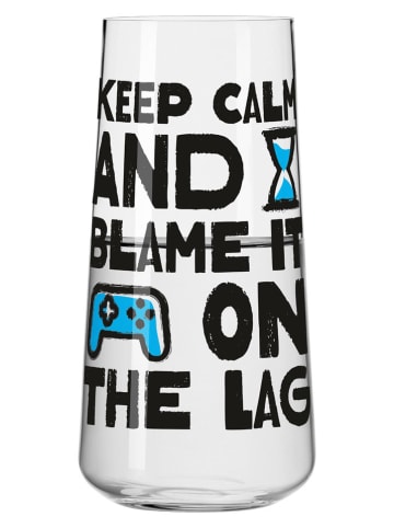 RITZENHOFF Szklanka "Gaming" w kolorze czarno-błękitnym - 600 ml