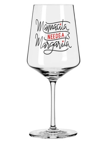 RITZENHOFF Cocktailglas "Spreuk" zwart/rood - 500 ml