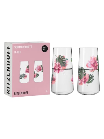 RITZENHOFF 2-delige set: glazen lichtroze - 614 ml