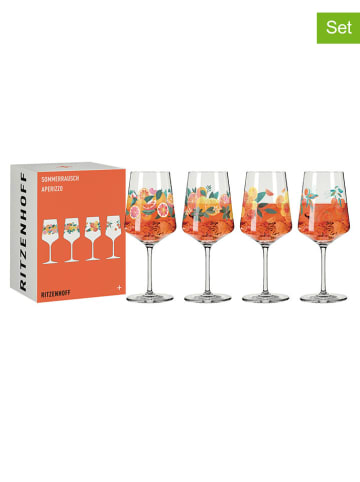 RITZENHOFF 4-delige set: cocktailglazen "Sommerrausch" - 544 ml