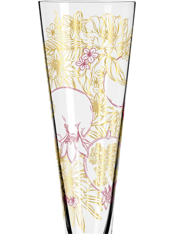 RITZENHOFF 2-delige set: champagneglazen "Gold night Enterrios" goudkleurig/roze - 205 ml