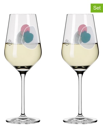 RITZENHOFF 2-delige set: wittewijnglazen "Midsummerdream" - 380 ml