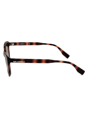 Karl Lagerfeld Damskie okulary przeciwsłoneczne w kolorze brązowym