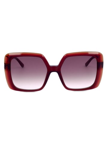 Karl Lagerfeld Damskie okulary przeciwsłoneczne w kolorze czerwono-jasnoróżowym
