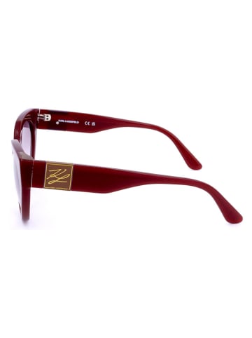 Karl Lagerfeld Damskie okulary przeciwsłoneczne w kolorze czerwono-jasnoróżowym