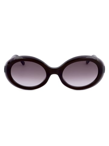 Karl Lagerfeld Damskie okulary przeciwsłoneczne w kolorze czarno-brązowym