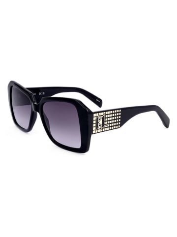 Karl Lagerfeld Damen-Sonnenbrille in Schwarz/Dunkelblau