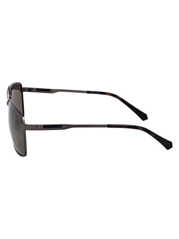 Polaroid Heren zonnebril antraciet/bruin