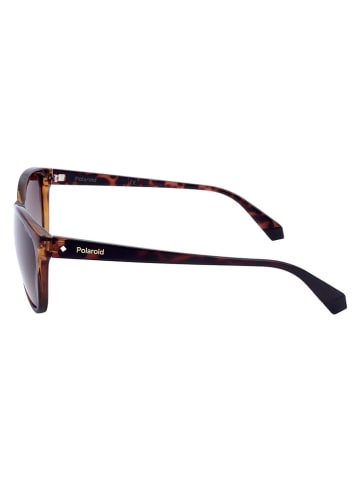 Polaroid Damskie okulary przeciwsłoneczne w kolorze brązowym