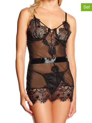 INTIMAX 2-delige lingerieset "Black Tatoo" zwart