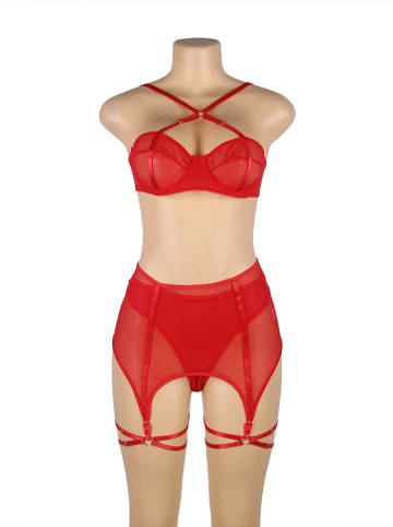 INTIMAX 3-delige lingerieset rood