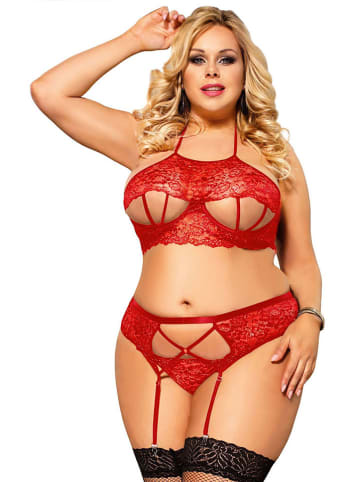 INTIMAX 3-delige lingerieset rood