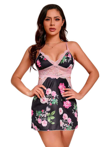 INTIMAX Negligé in Rosa/ Schwarz