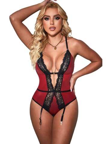 INTIMAX Body w kolorze czarno-bordowym