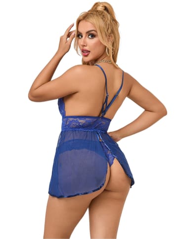 INTIMAX 2-delige lingerieset ''Babydoll'' blauw