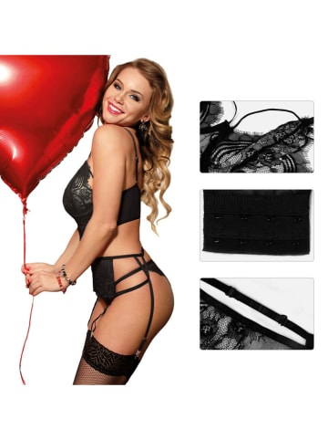 INTIMAX 2tlg. Wäsche-Set in Schwarz