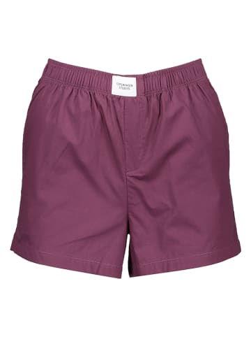 Copenhagen Studios Pyjama-Shorts in Pflaume