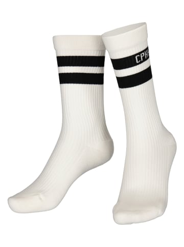 Copenhagen Studios 3-delige set: tennissokken wit/grijs/zwart