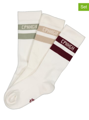 Copenhagen Studios 3-delige set: tennissokken wit