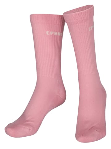 Copenhagen Studios 3er-Set: Tennissocken in Rosa/ Hellblau/ Schwarz
