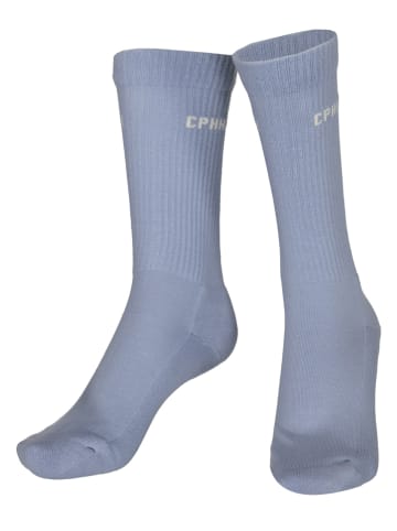 Copenhagen Studios 3er-Set: Tennissocken in Rosa/ Hellblau/ Schwarz