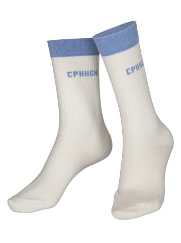 Copenhagen Studios 2-delige set: tennissokken wit