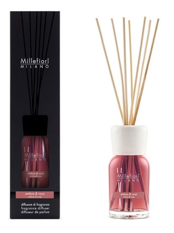 Millefiori Milano Pałeczki zapachowe "Amber & rosa" - 100 ml