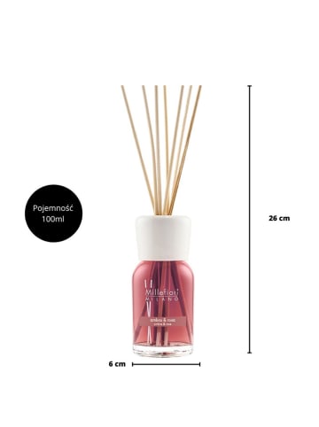 Millefiori Milano Pałeczki zapachowe "Amber & rosa" - 100 ml