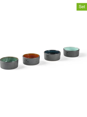 Bitz 4-delige set: kommen grijs/meerkleurig - Ø 7,5 cm