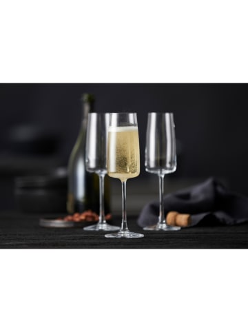 Lyngby Glas Kieliszki (4 szt.) "Zero" do szampana - 300 ml