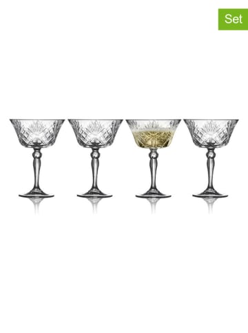 Lyngby Glas 4-delige set: champagneglazen "Melodia" - 260 ml