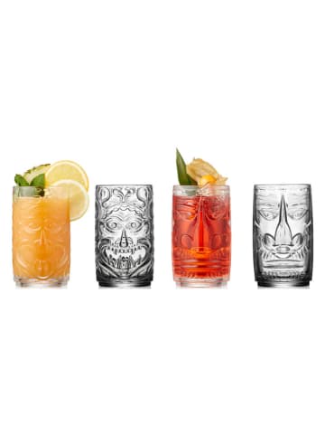 Lyngby Glas 4-delige set: cocktailglazen "Tiki" - 450 ml