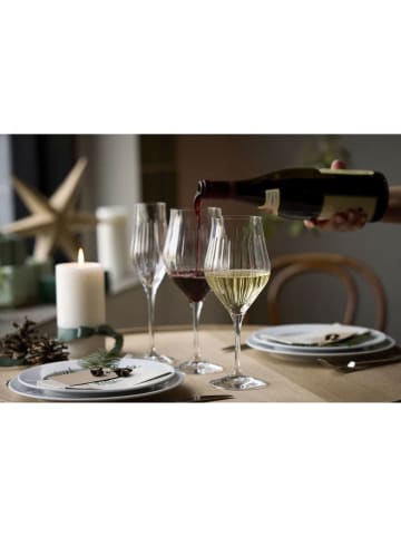 Lyngby Glas 4-delige set: rode wijnglazen ''Ane'' transparant - 650 ml