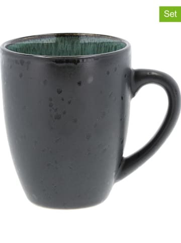 Bitz Kubki (4 szt.) w kolorze zielono-czarnym - 300 ml