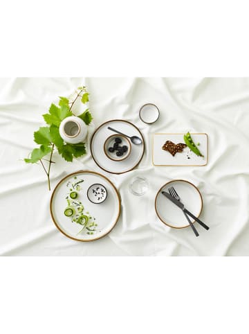 Bitz 6er-Set: Müslischalen in Creme/ Grau - Ø 10 cm