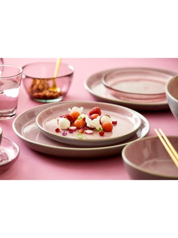 Bitz 6-delige set: dessertborden "Gastro" lichtroze/grijs - Ø 21 cm