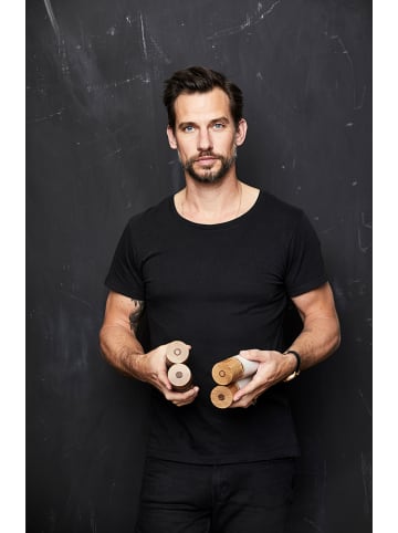 Bitz Młynki (2 szt.) w kolorze kremowym do przypraw - wys. 17 cm