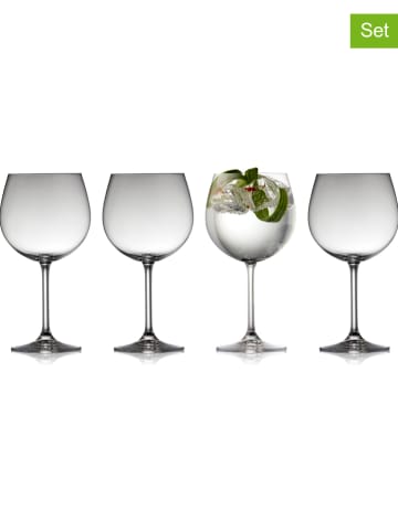 Lyngby Glas 4-delige set: longdrinkglazen "Juvel" - 570 ml